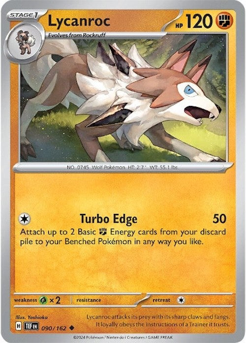 Lycanroc (090/162) [Scarlet & Violet: Temporal Forces] | Gear Gaming Bentonville