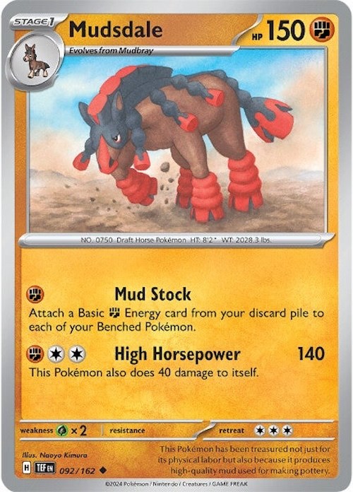 Mudsdale (092/162) [Scarlet & Violet: Temporal Forces] | Gear Gaming Bentonville