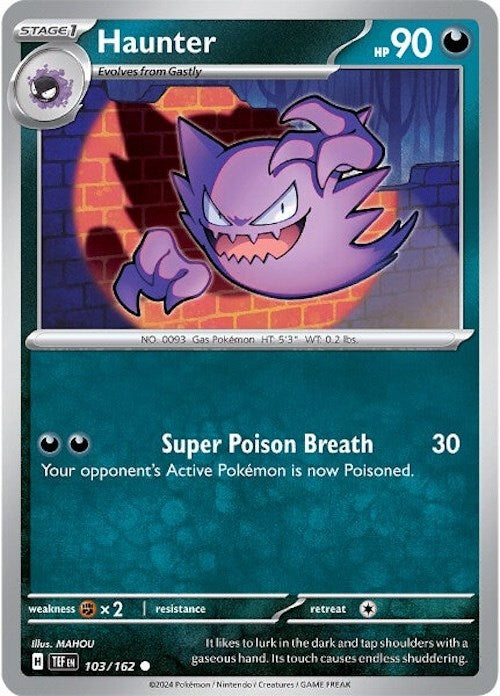 Haunter (103/162) [Scarlet & Violet: Temporal Forces] | Gear Gaming Bentonville