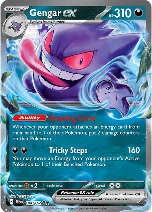 Gengar ex (104/162) [Scarlet & Violet: Temporal Forces] | Gear Gaming Bentonville