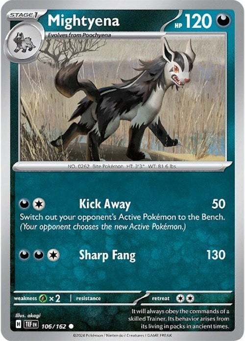 Mightyena (106/162) [Scarlet & Violet: Temporal Forces] | Gear Gaming Bentonville