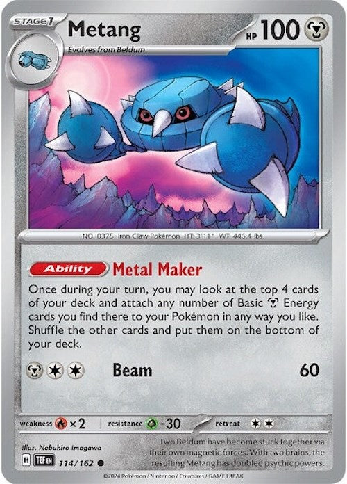 Metang (114/162) [Scarlet & Violet: Temporal Forces] | Gear Gaming Bentonville