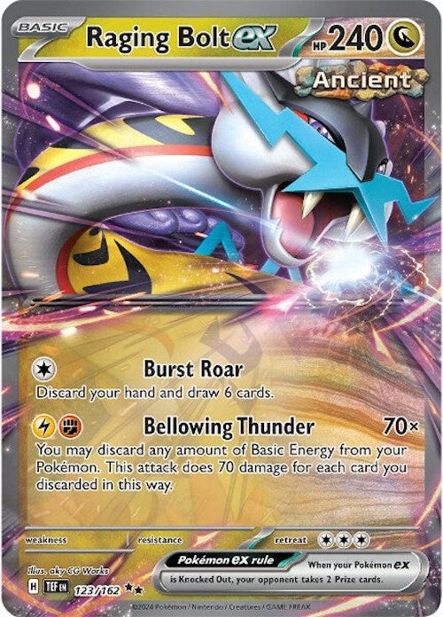 Raging Bolt ex (123/162) [Scarlet & Violet: Temporal Forces] | Gear Gaming Bentonville