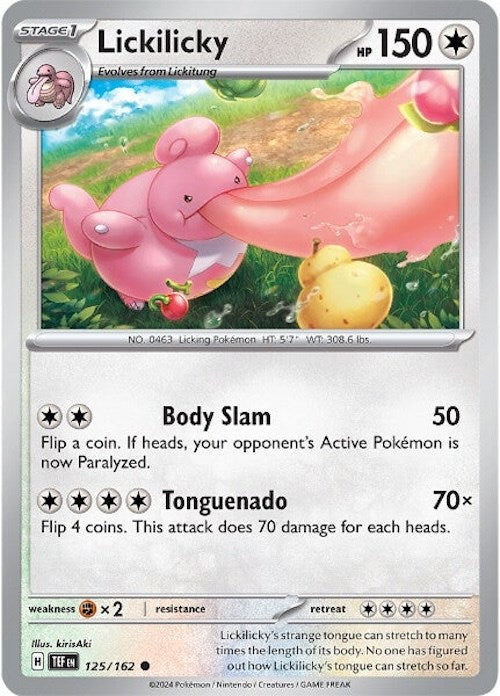 Lickilicky (125/162) [Scarlet & Violet: Temporal Forces] | Gear Gaming Bentonville