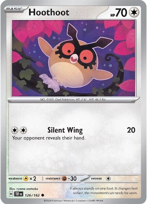 Hoothoot (126/162) [Scarlet & Violet: Temporal Forces] | Gear Gaming Bentonville