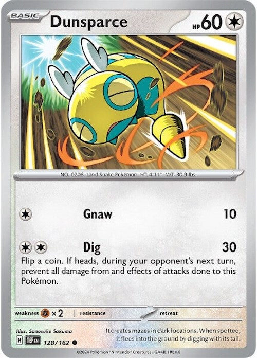 Dunsparce (128/162) [Scarlet & Violet: Temporal Forces] | Gear Gaming Bentonville