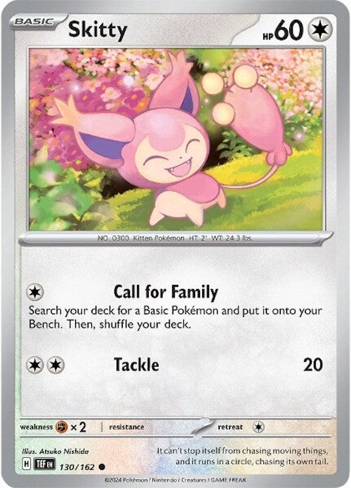 Skitty (130/162) [Scarlet & Violet: Temporal Forces] | Gear Gaming Bentonville