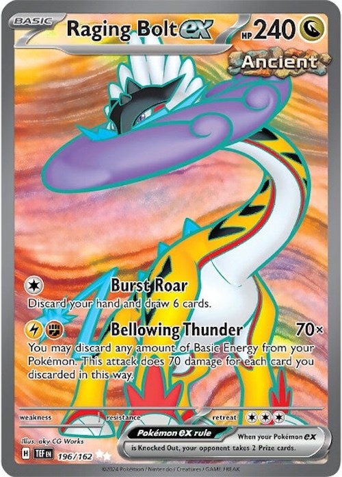 Raging Bolt ex (196/162) [Scarlet & Violet: Temporal Forces] | Gear Gaming Bentonville