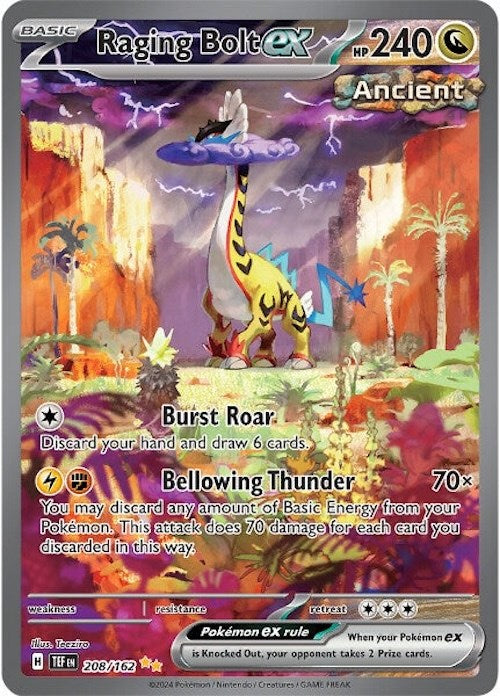 Raging Bolt ex (208/162) [Scarlet & Violet: Temporal Forces] | Gear Gaming Bentonville