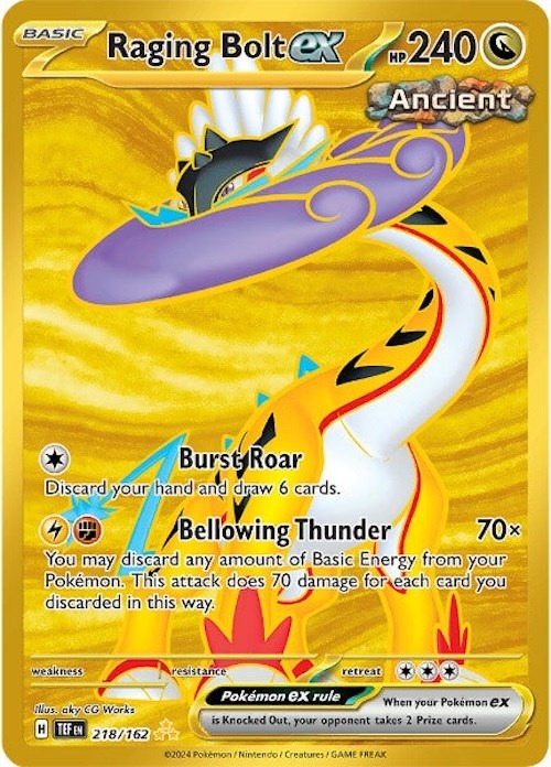 Raging Bolt ex (218/162) [Scarlet & Violet: Temporal Forces] | Gear Gaming Bentonville