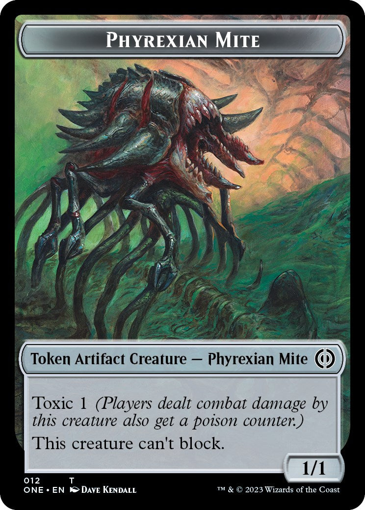 Phyrexian Mite (012) // Phyrexian Beast Double-Sided Token [Phyrexia: All Will Be One Tokens] | Gear Gaming Bentonville