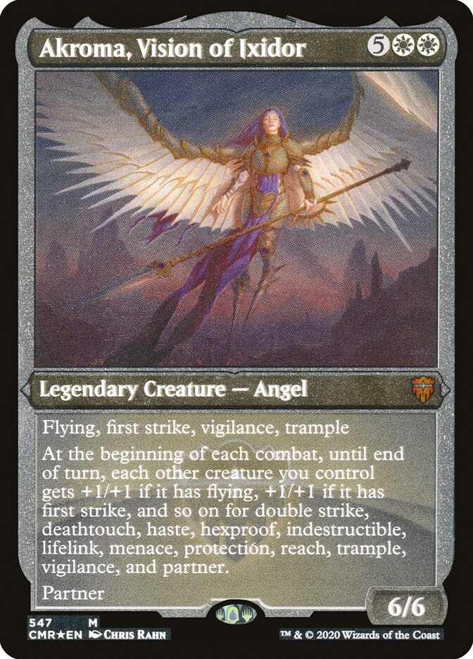 Akroma, Vision of Ixidor (Etched) [Commander Legends] | Gear Gaming Bentonville
