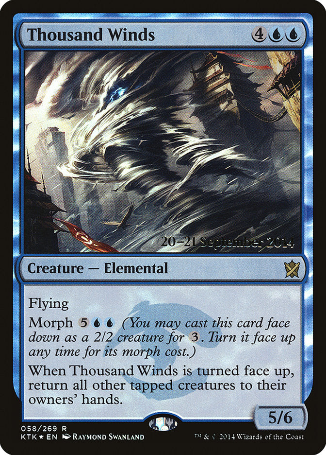 Thousand Winds [Khans of Tarkir Prerelease Promos] | Gear Gaming Bentonville
