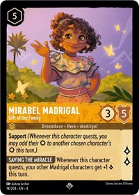 Mirabel Madrigal - Gift of the Family (18/204) [Ursula's Return] | Gear Gaming Bentonville