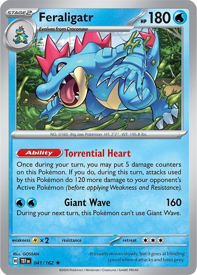 Feraligatr (041/162) (Theme Deck Exclusive) [Scarlet & Violet: Temporal Forces] | Gear Gaming Bentonville