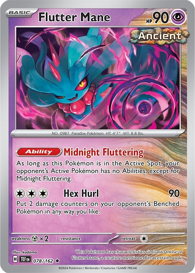 Flutter Mane (078/162) (Theme Deck Exclusive) [Scarlet & Violet: Temporal Forces] | Gear Gaming Bentonville