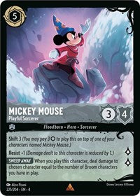 Mickey Mouse - Playful Sorcerer (225/204) [Illumineer's Quest: Deep Trouble] | Gear Gaming Bentonville