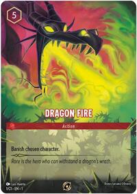 Dragon Fire (1/C1) (1) [Disney Lorcana Promo Cards] | Gear Gaming Bentonville