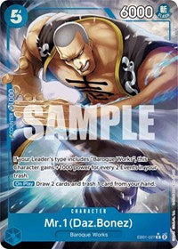 Mr. 1 (Daz.Bonez) (Alternate Art) (EB01-027) [Extra Booster: Memorial Collection] | Gear Gaming Bentonville