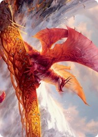 Goldspan Dragon Art Card (Gold-Stamped Signature) [Kaldheim Art Series] | Gear Gaming Bentonville