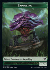 Saproling // Badger Double-Sided Token [Dominaria United Tokens] | Gear Gaming Bentonville