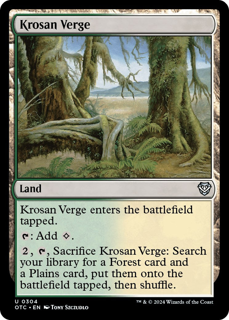 Krosan Verge [Outlaws of Thunder Junction Commander] | Gear Gaming Bentonville