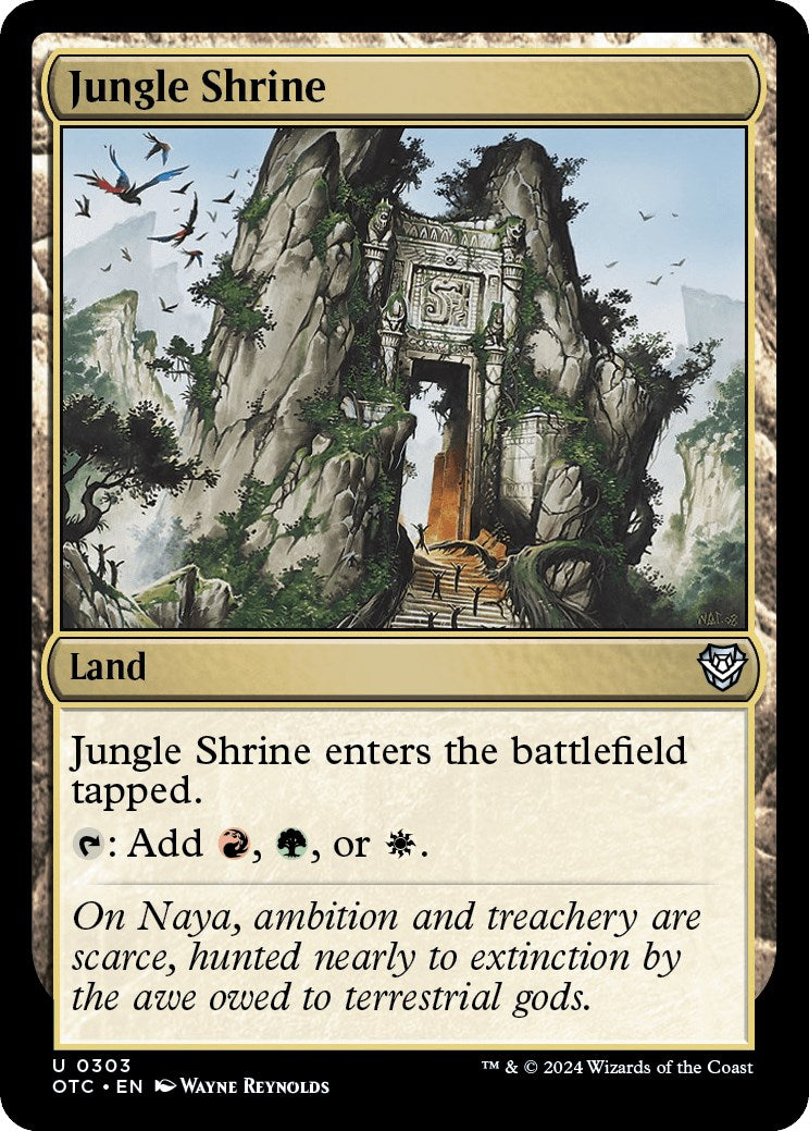 Jungle Shrine [Outlaws of Thunder Junction Commander] | Gear Gaming Bentonville