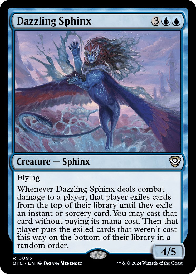 Dazzling Sphinx [Outlaws of Thunder Junction Commander] | Gear Gaming Bentonville