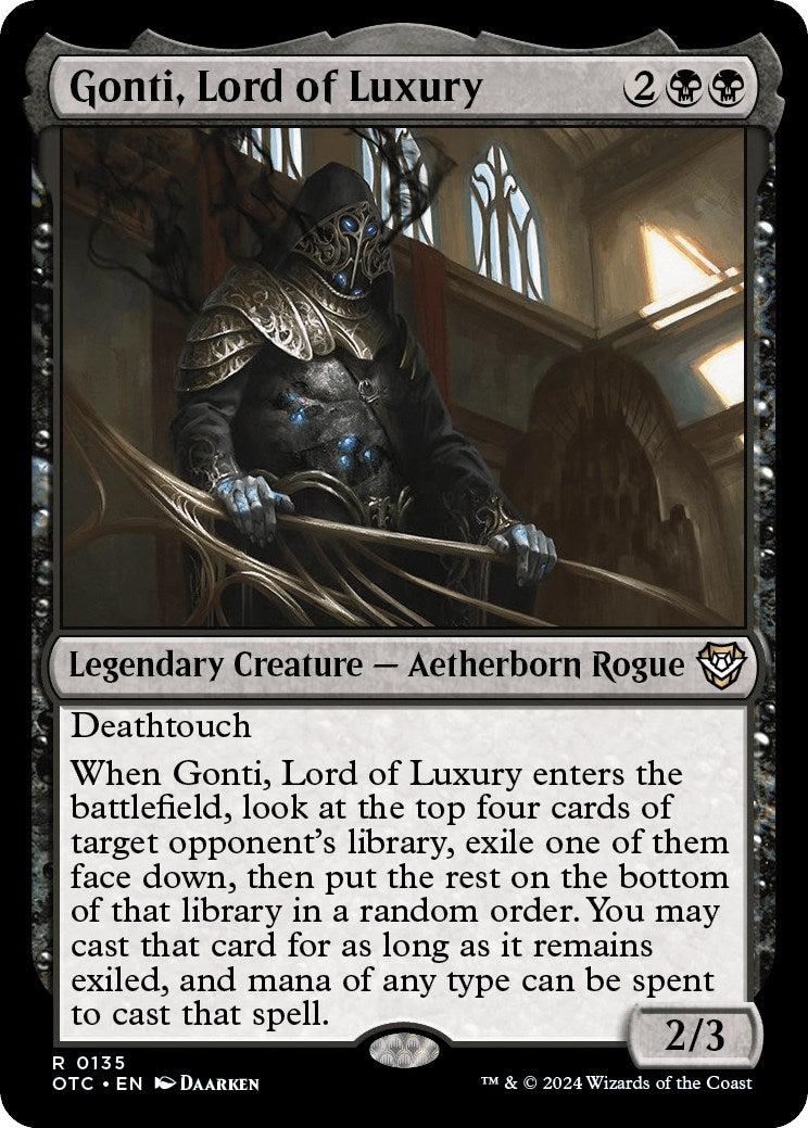 Gonti, Lord of Luxury [Outlaws of Thunder Junction Commander] | Gear Gaming Bentonville