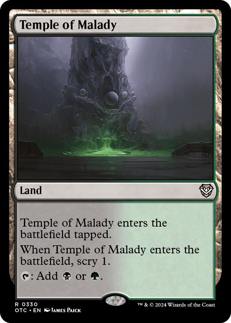 Temple of Malady [Outlaws of Thunder Junction Commander] | Gear Gaming Bentonville