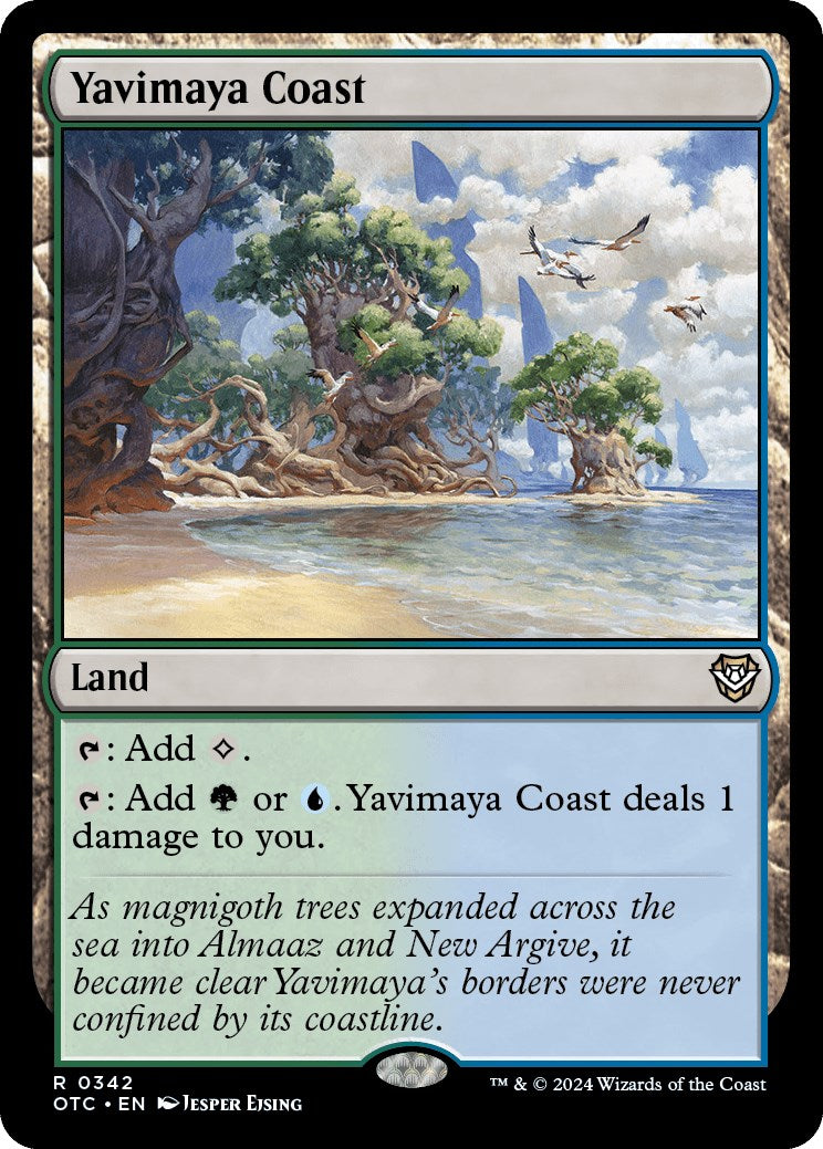 Yavimaya Coast [Outlaws of Thunder Junction Commander] | Gear Gaming Bentonville