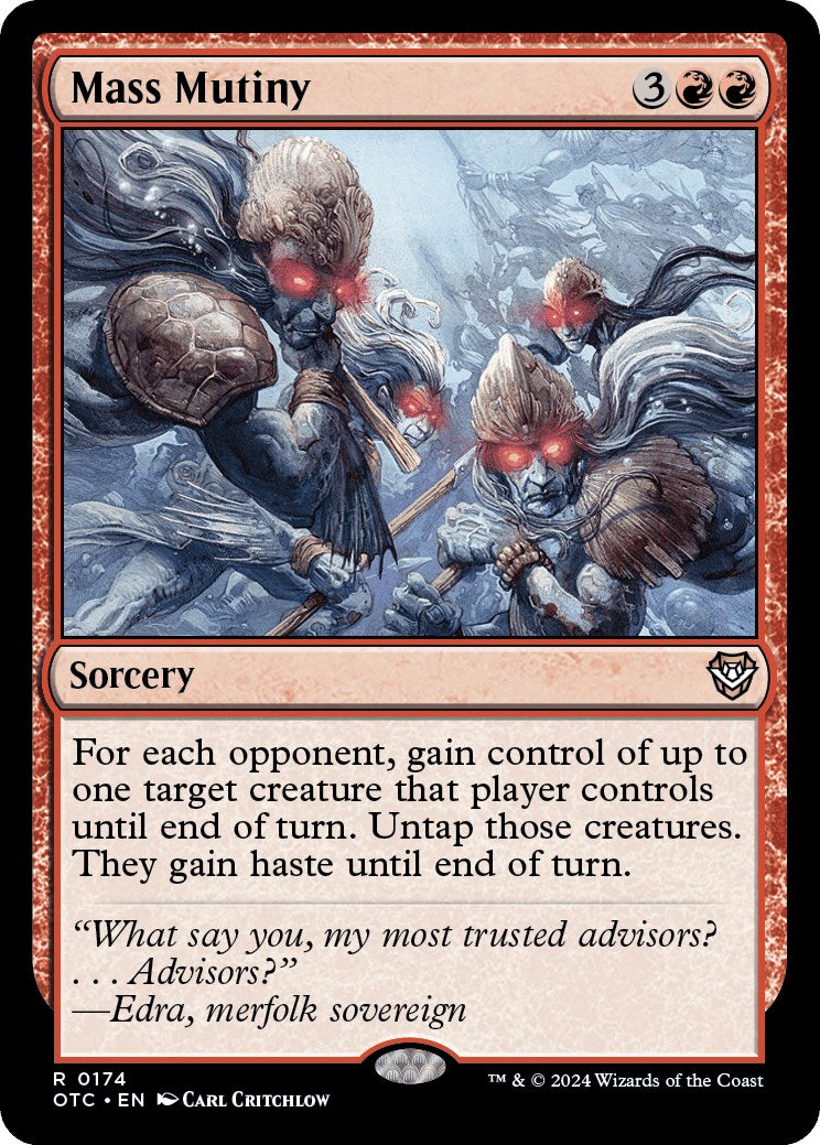 Mass Mutiny [Outlaws of Thunder Junction Commander] | Gear Gaming Bentonville