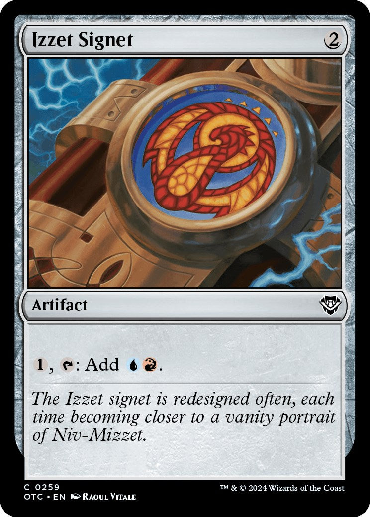 Izzet Signet [Outlaws of Thunder Junction Commander] | Gear Gaming Bentonville