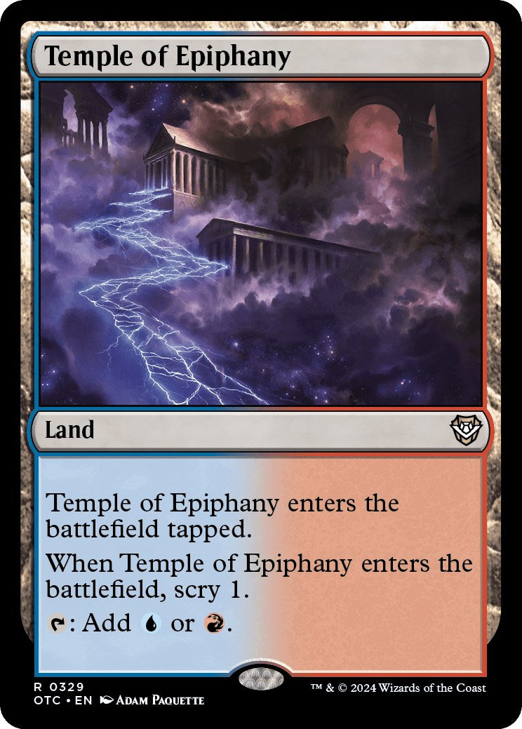 Temple of Epiphany [Outlaws of Thunder Junction Commander] | Gear Gaming Bentonville