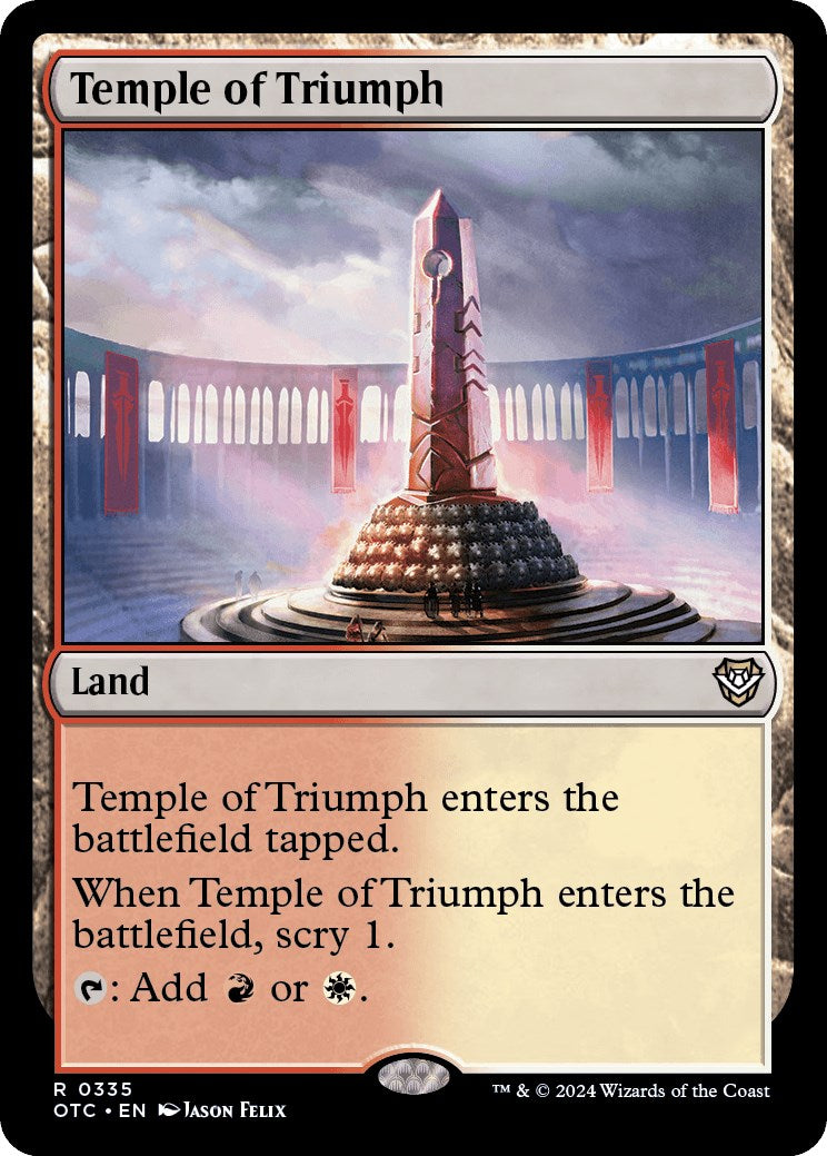 Temple of Triumph [Outlaws of Thunder Junction Commander] | Gear Gaming Bentonville