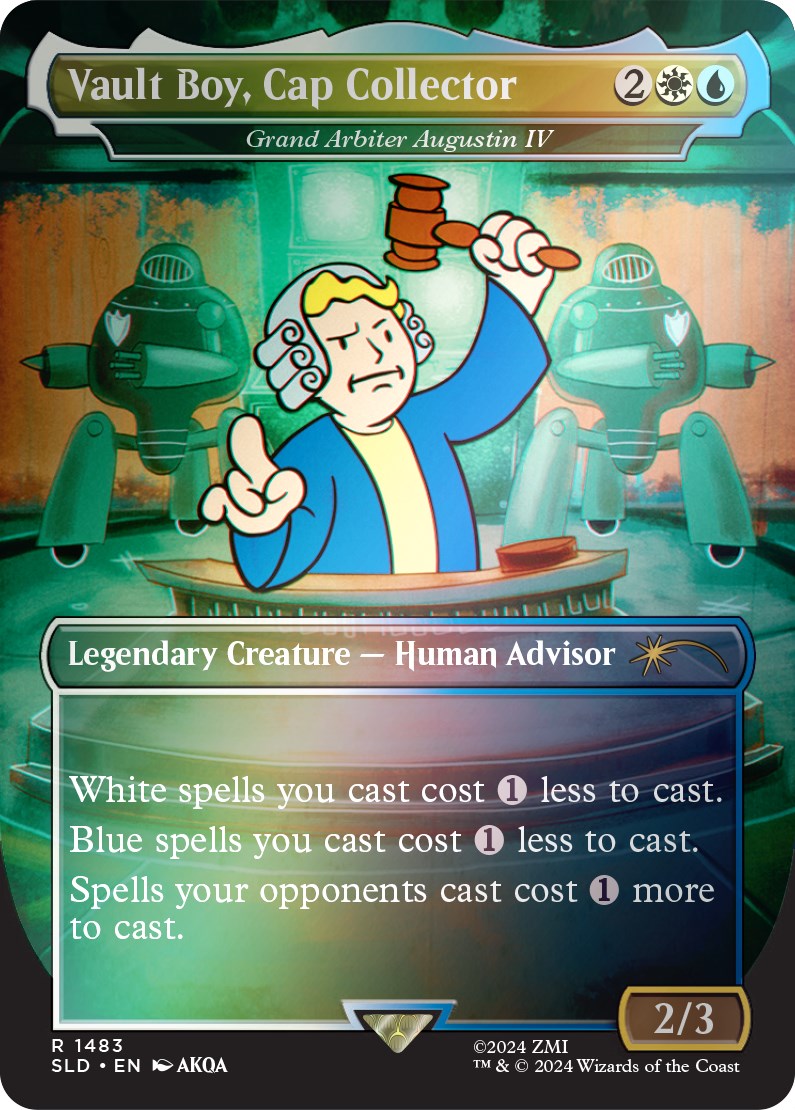 Vault Boy, Cap Collector - Grand Arbiter Augustin IV (Rainbow Foil) [Secret Lair Drop Series] | Gear Gaming Bentonville