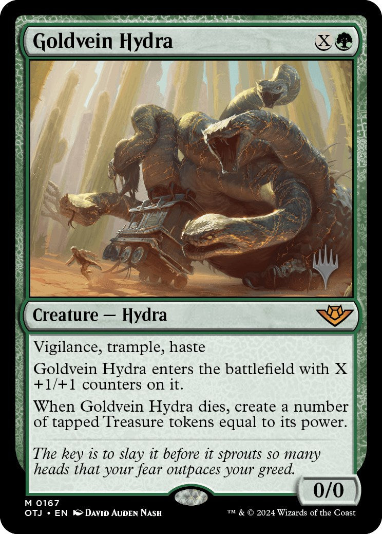 Goldvein Hydra (Promo Pack) [Outlaws of Thunder Junction Promos] | Gear Gaming Bentonville