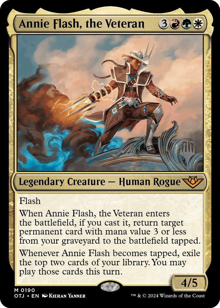 Annie Flash, the Veteran (Promo Pack) [Outlaws of Thunder Junction Promos] | Gear Gaming Bentonville