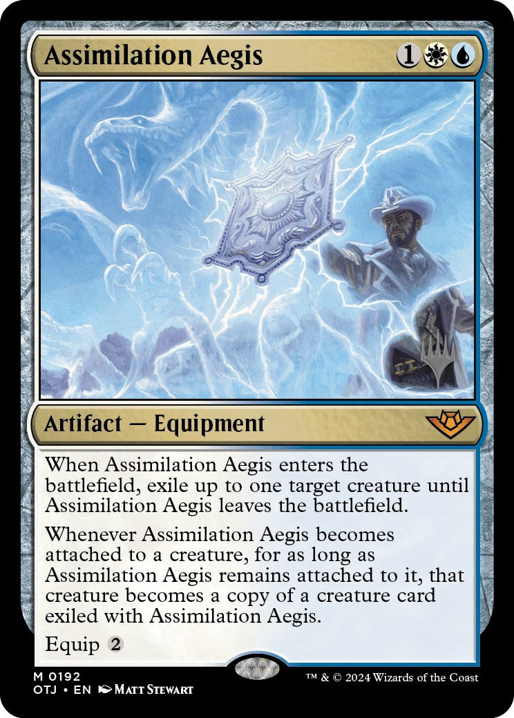 Assimilation Aegis (Promo Pack) [Outlaws of Thunder Junction Promos] | Gear Gaming Bentonville