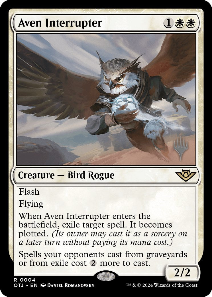 Aven Interrupter (Promo Pack) [Outlaws of Thunder Junction Promos] | Gear Gaming Bentonville