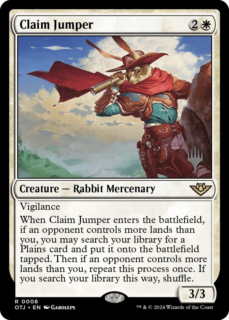 Claim Jumper (Promo Pack) [Outlaws of Thunder Junction Promos] | Gear Gaming Bentonville
