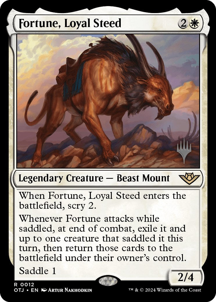 Fortune, Loyal Steed (Promo Pack) [Outlaws of Thunder Junction Promos] | Gear Gaming Bentonville