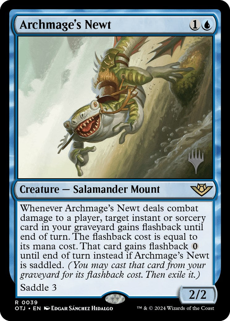 Archmage's Newt (Promo Pack) [Outlaws of Thunder Junction Promos] | Gear Gaming Bentonville