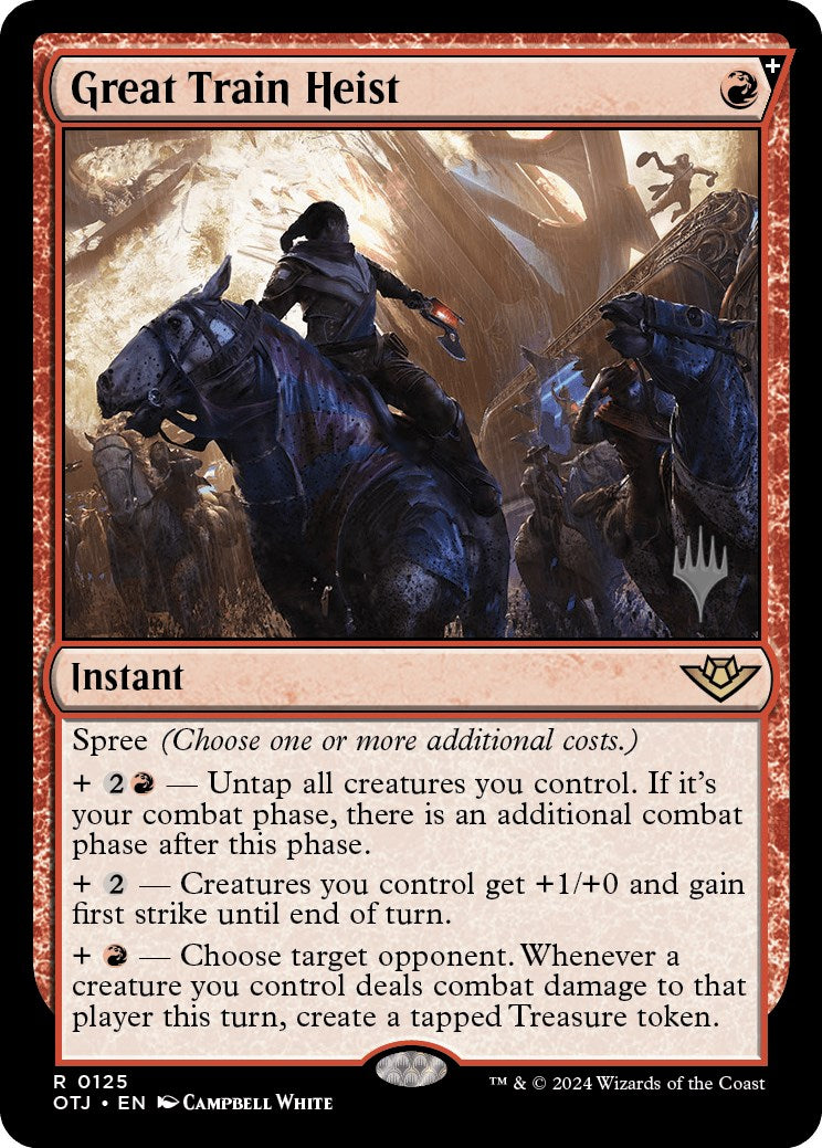 Great Train Heist (Promo Pack) [Outlaws of Thunder Junction Promos] | Gear Gaming Bentonville