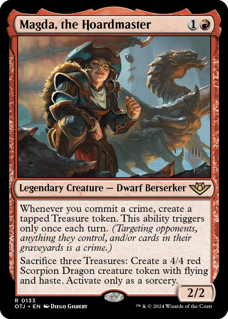 Magda, the Hoardmaster (Promo Pack) [Outlaws of Thunder Junction Promos] | Gear Gaming Bentonville