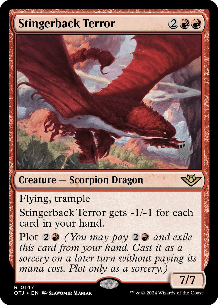 Stingerback Terror (Promo Pack) [Outlaws of Thunder Junction Promos] | Gear Gaming Bentonville