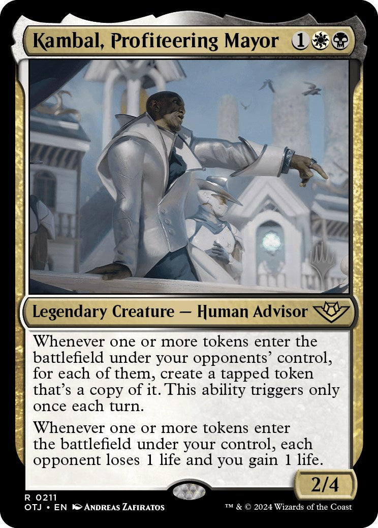 Kambal, Profiteering Mayor (Promo Pack) [Outlaws of Thunder Junction Promos] | Gear Gaming Bentonville