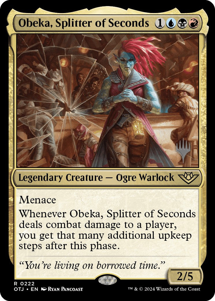 Obeka, Splitter of Seconds (Promo Pack) [Outlaws of Thunder Junction Promos] | Gear Gaming Bentonville