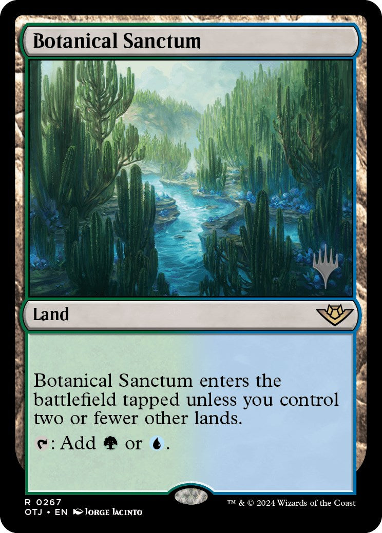 Botanical Sanctum (Promo Pack) [Outlaws of Thunder Junction Promos] | Gear Gaming Bentonville