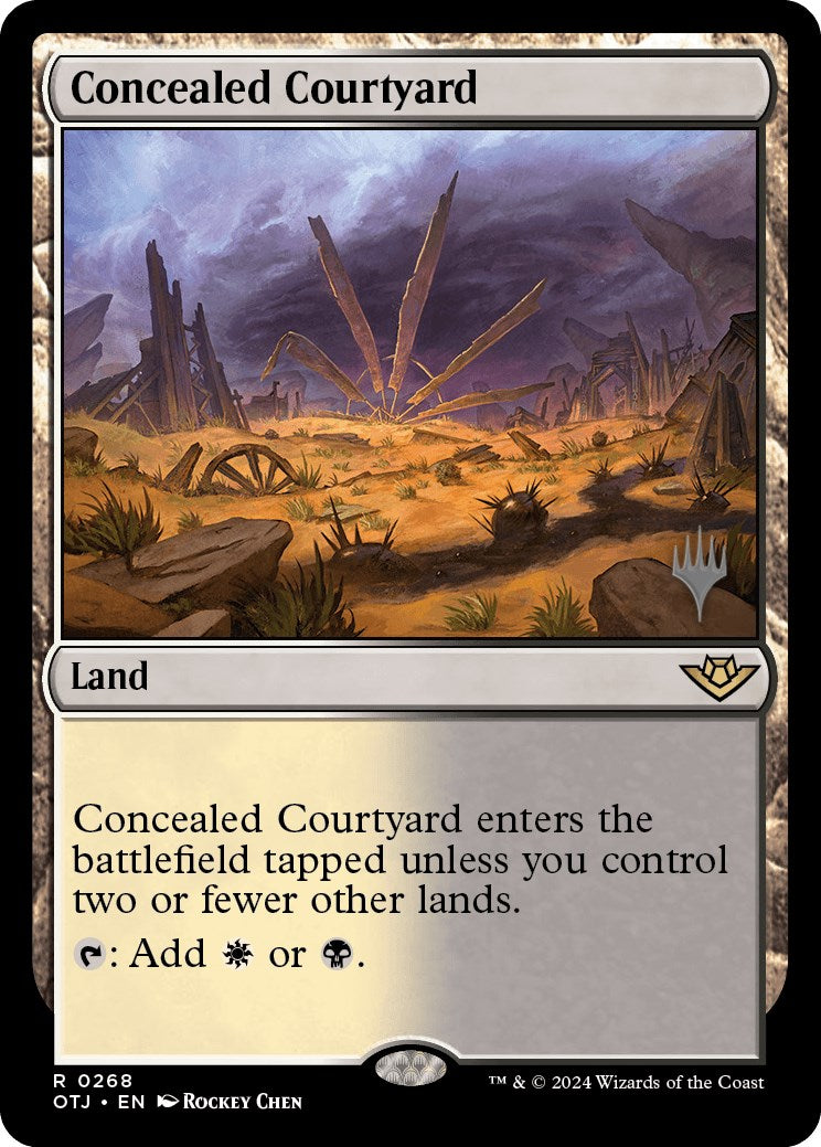 Concealed Courtyard (Promo Pack) [Outlaws of Thunder Junction Promos] | Gear Gaming Bentonville